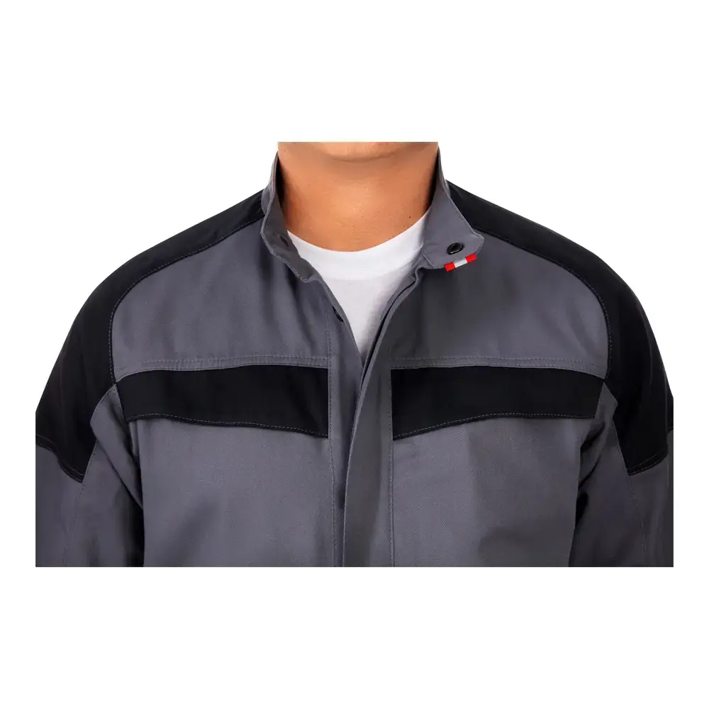 Халат мужской летний "Технолог" (светло-серый/темно-серый)