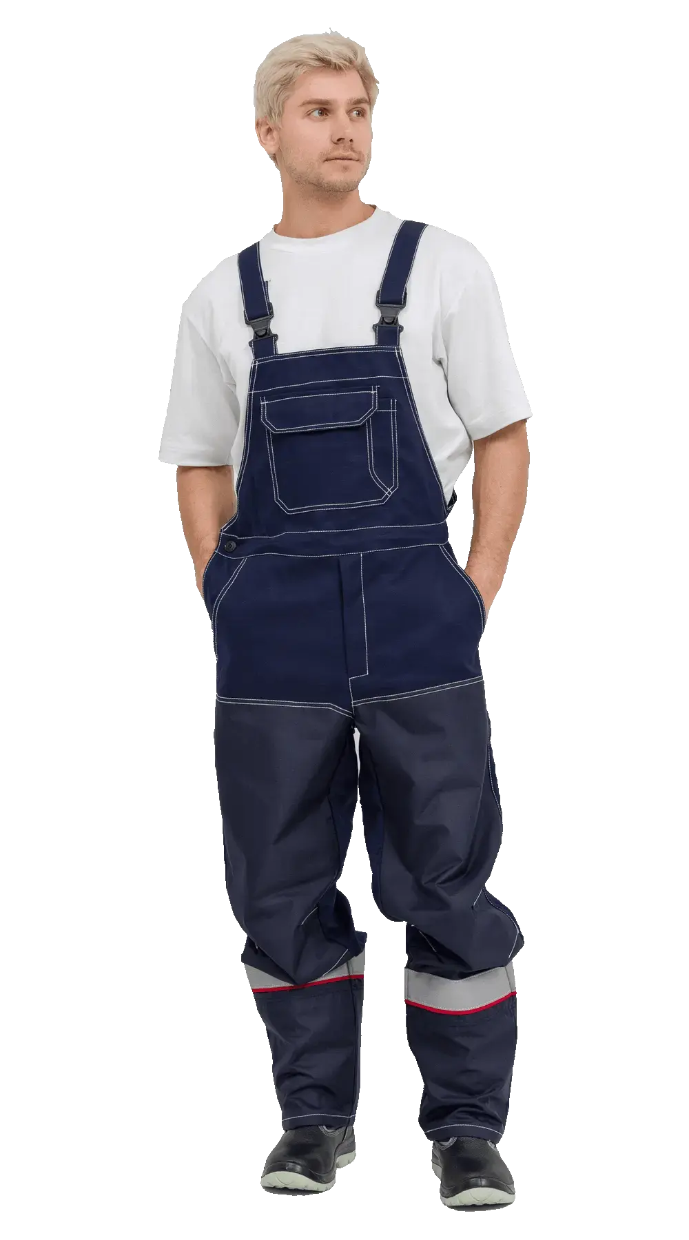 Костюм нефтяника мужской летний RONTA KS416 с полукомбинезоном темно-синий