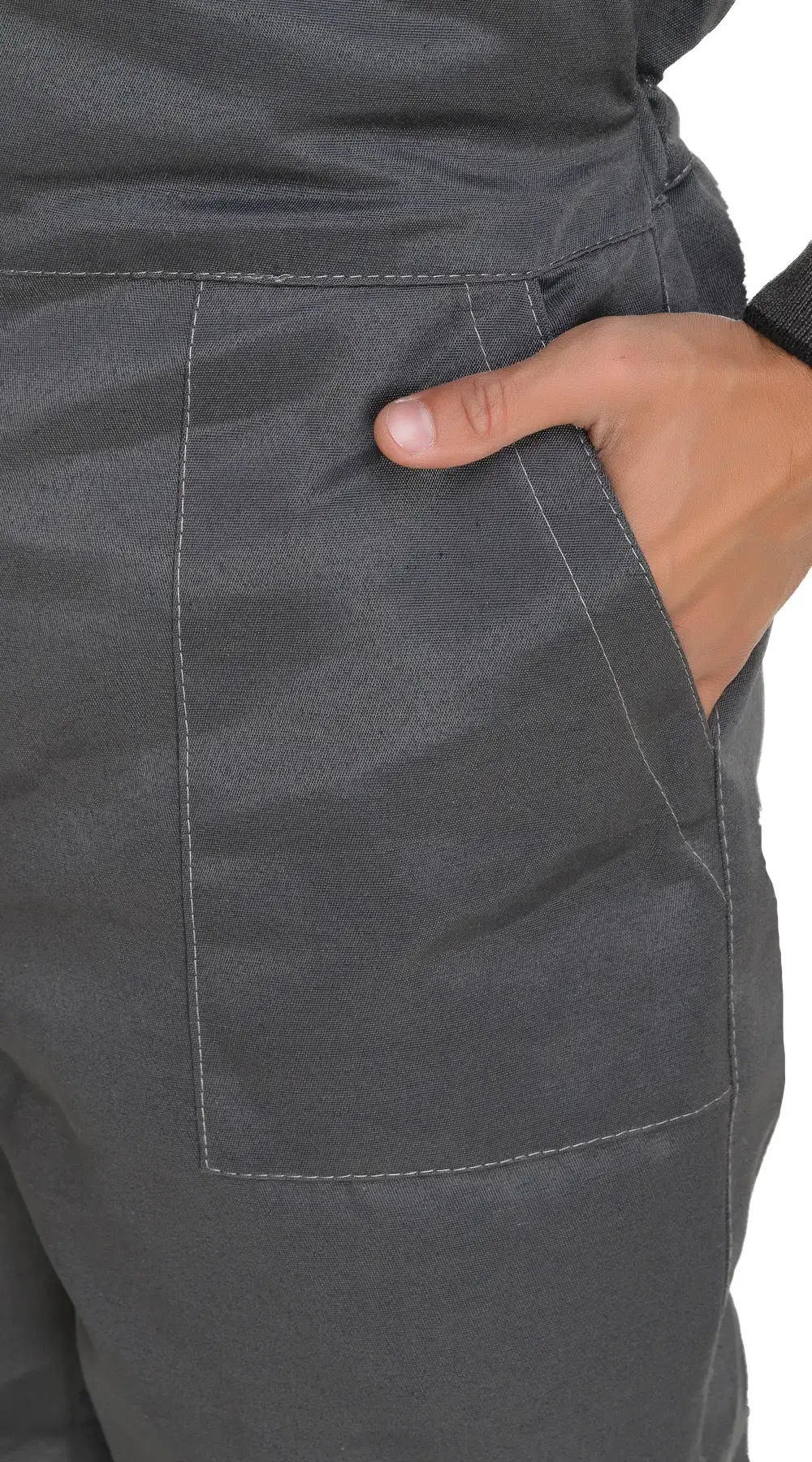 Костюм рабочий мужской утепленный зимний RONTA KS241 темно-серый, красный