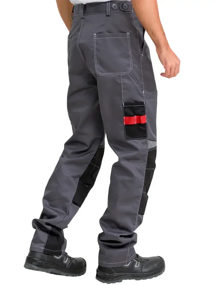 Брюки рабочие мужские летние RONTA BR206 темно-cерые, черные, красные
