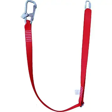 Строп из регулируемой ленты, с монтажным и соединительным карабином