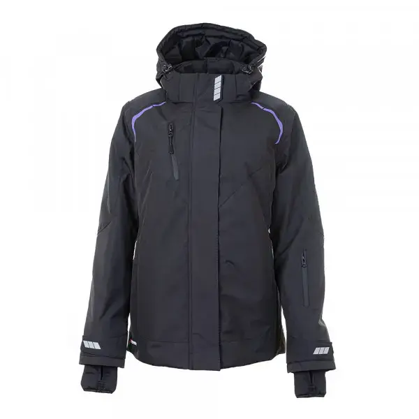 Зимняя женская куртка BRODEKS KW208, черный/красный 