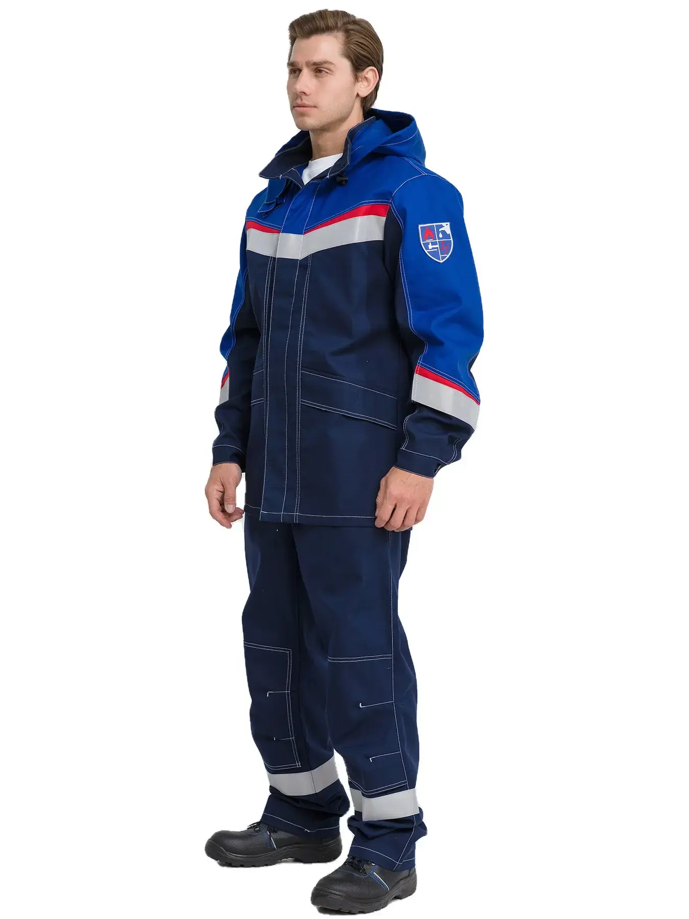 Костюм мужской №139 "МЕГАСТАТ ФР" (т.син/вас)