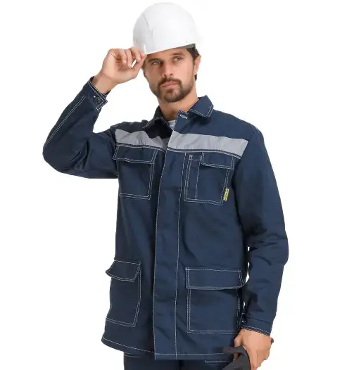 Костюм рабочий мужской летний RONTA KS910 с полукомбинезоном темно-синий