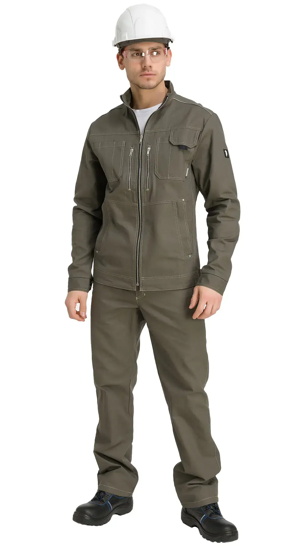 Костюм рабочий мужской летний RONTA KS201 с брюками хаки Костюм рабочий мужской летний RONTA KS201 с брюками хаки