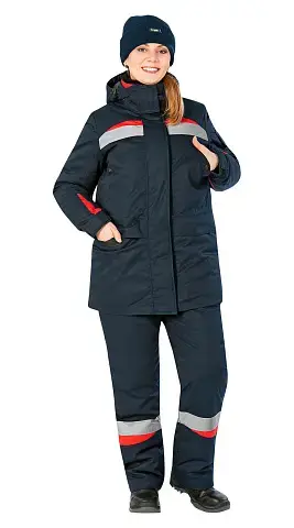 Куртка рабочая женская зимняя утепленная Восток-Сервис "ЛЕДИ АНГАРА" темно-синяя Куртка рабочая женская зимняя утепленная Восток-Сервис "ЛЕДИ АНГАРА" темно-синяя