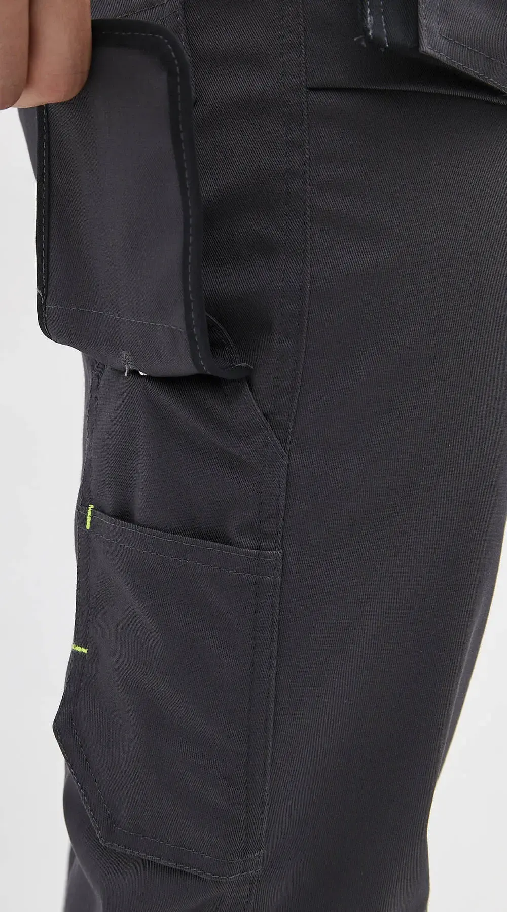 Брюки рабочие мужские летние RONTA BR814 темно-серые, черные, лаймовые