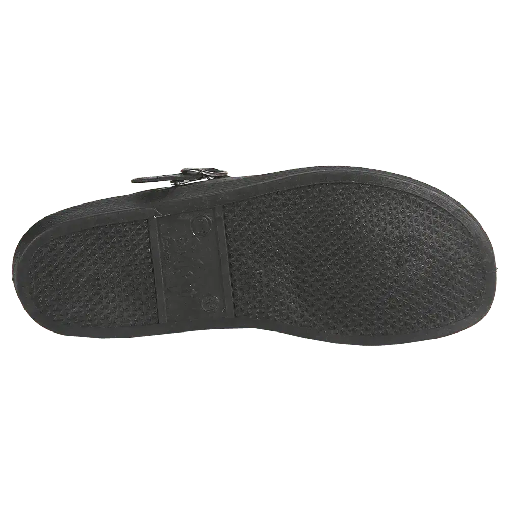 Сабо мужские кожаные черные