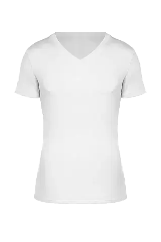 Футболка белая  жен. с V-обр вырезом