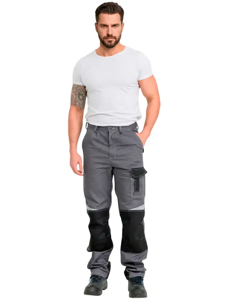 Брюки рабочие мужские летние RONTA BR206 темно-серые, черные