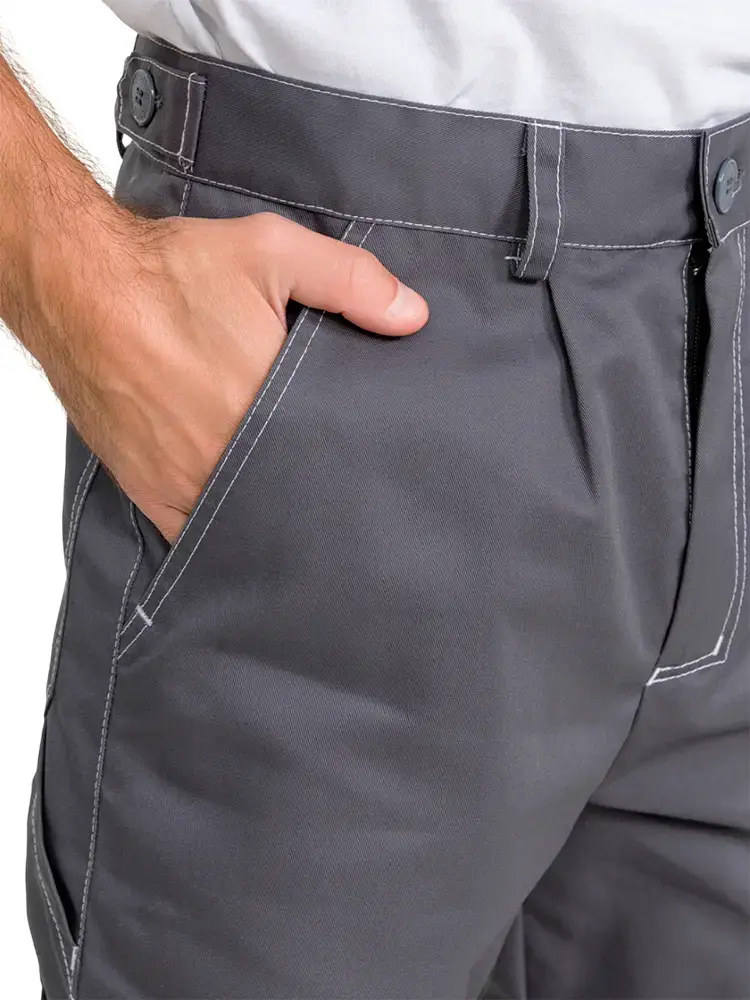 Брюки рабочие мужские летние RONTA BR206 темно-cерые, черные, красные