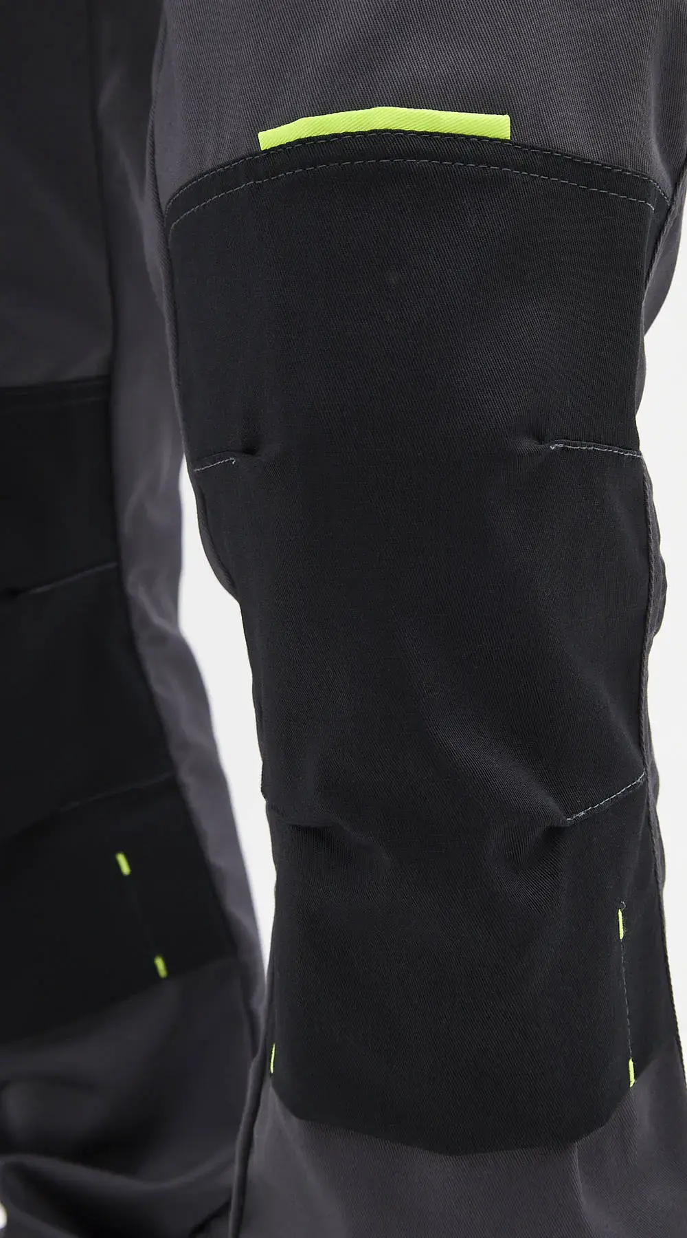 Брюки рабочие мужские летние RONTA BR814 темно-серые, черные, лаймовые