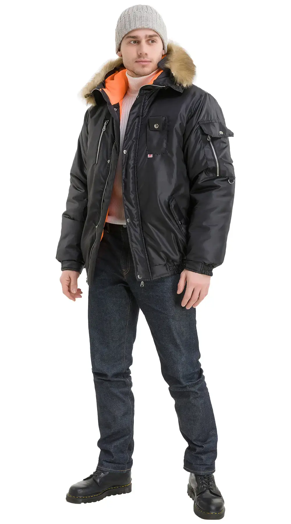 Куртка рабочая мужская зимняя утепленная Эталон "Аляска" черная