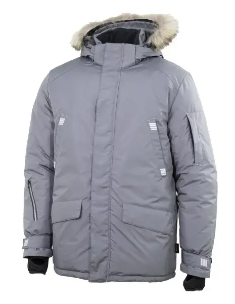 Парка мужская зимняя BRODEKS KW204 PLUS, серый