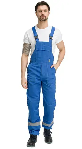 Полукомбинезон рабочий мужской летний RONTA PL504 васильковый