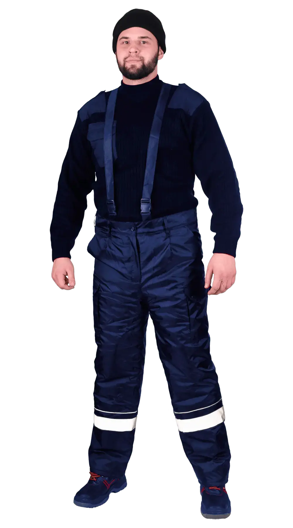 Брюки рабочие мужские утепленные зимние RONTA BR550 с СОП темно-синий