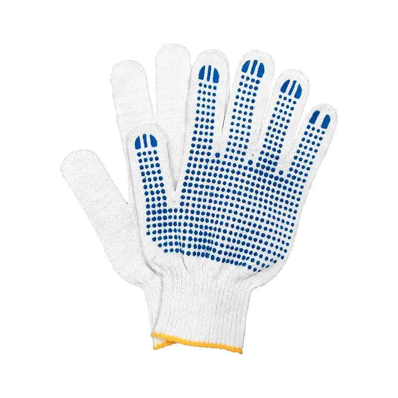 Перчатки трикотажные 4-х нитки с ПВХ (точка)