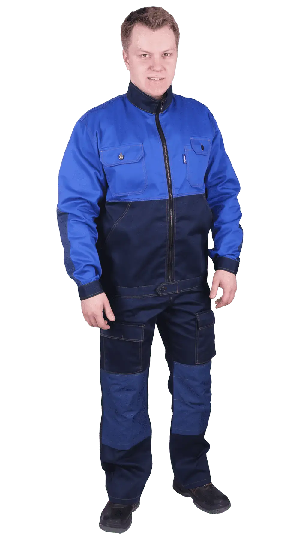 Костюм рабочий мужской летний RONTA KSPROGRESS темно-синий, светло-синий
