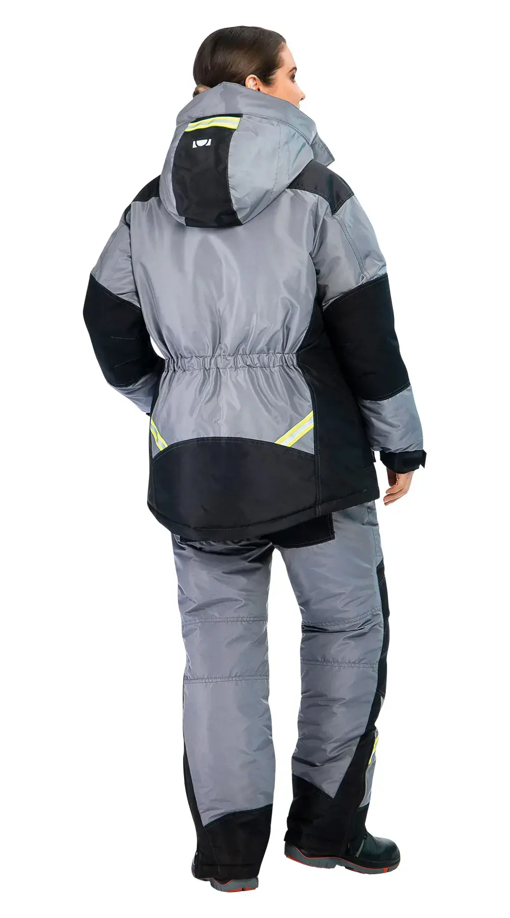 Куртка рабочая женская зимняя утепленная Восток-Сервис "ЛЕДИ УРАН" серая, черная