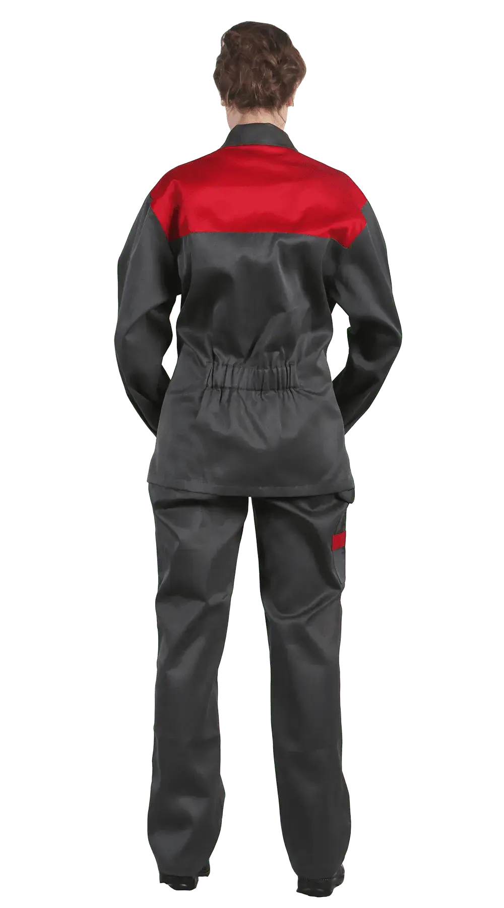 Костюм рабочий женский летний RONTA KS625 темно-серый, красный