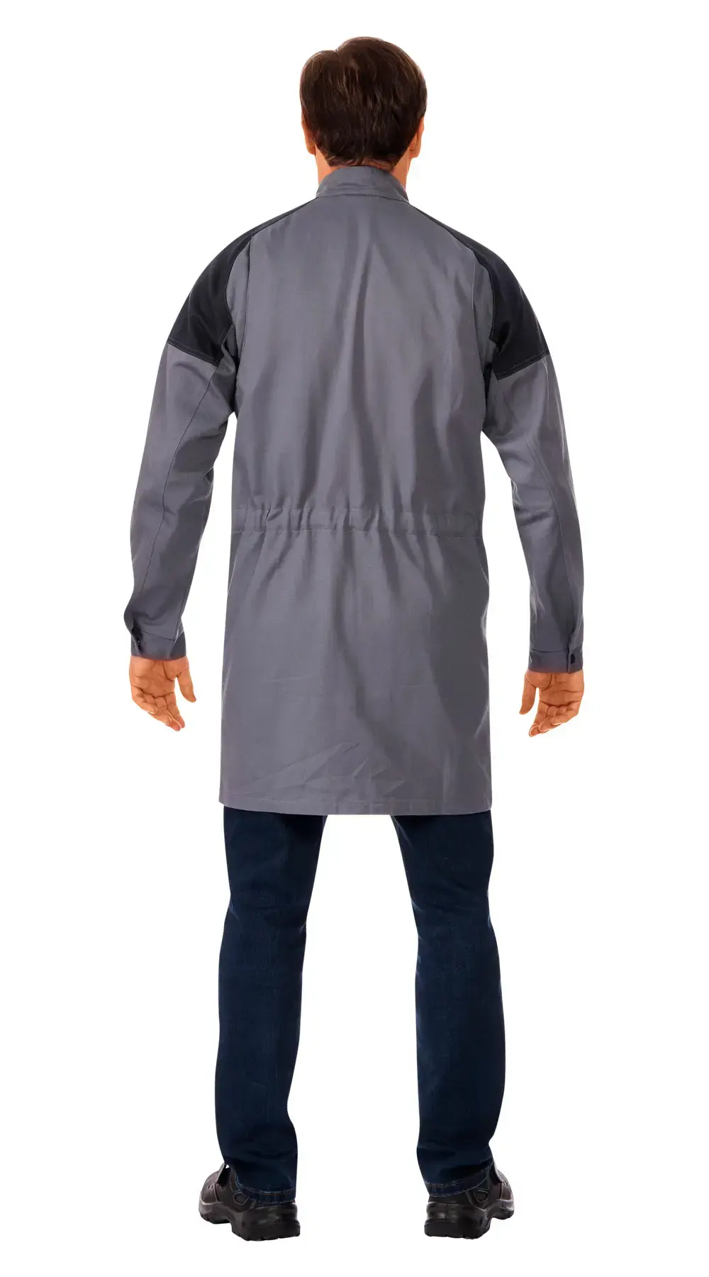 Халат мужской летний "Технолог" (светло-серый/темно-серый)