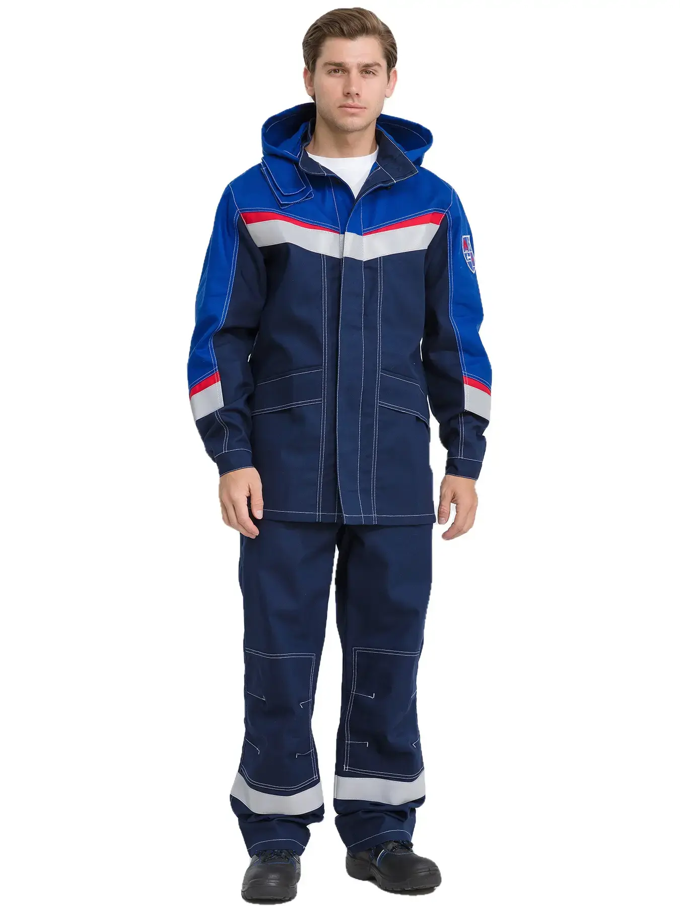 Костюм мужской №139 "МЕГАСТАТ ФР" (т.син/вас)