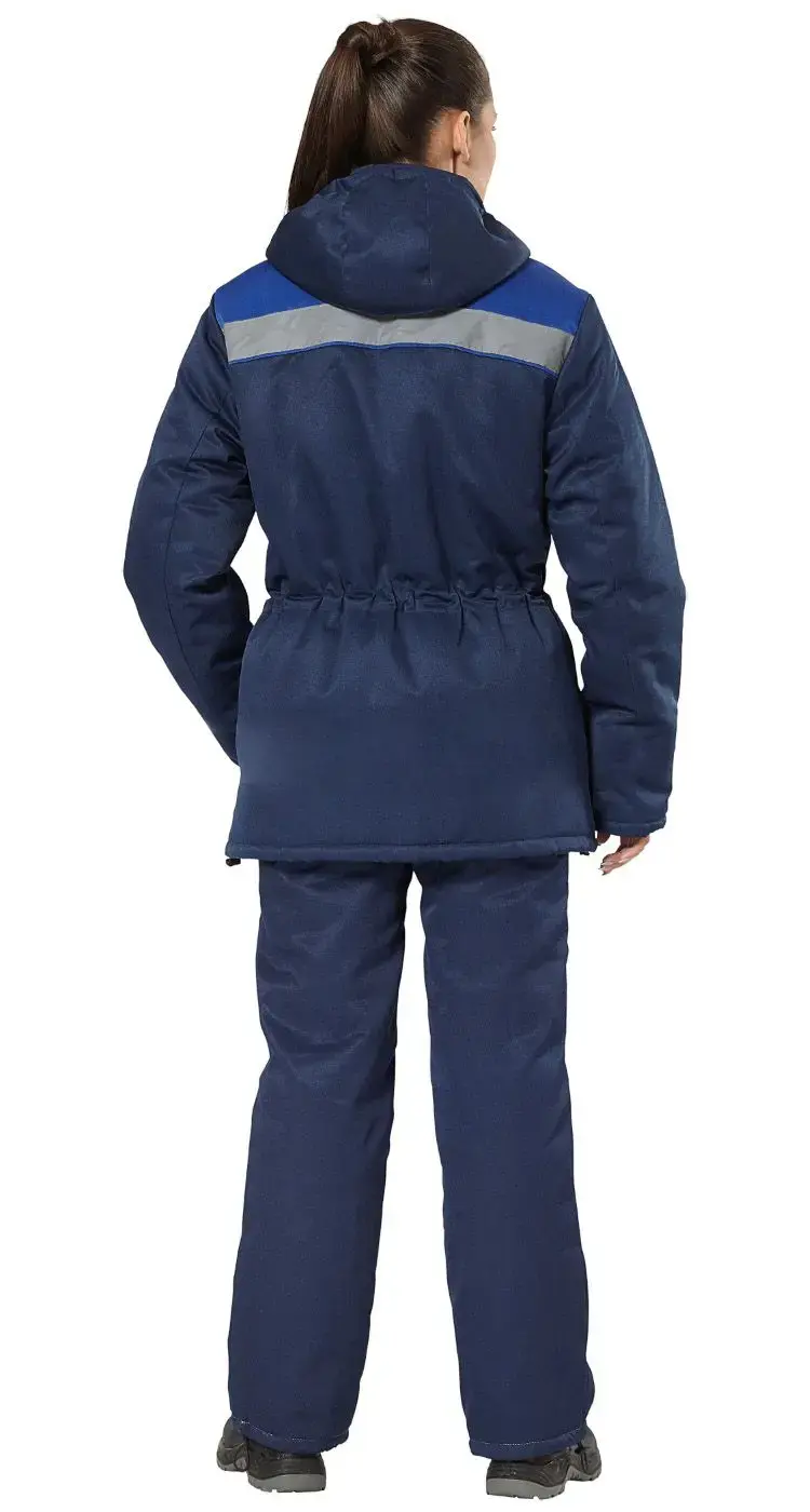 Куртка рабочая женская зимняя утепленная Авангард "Бригада" темно-синяя