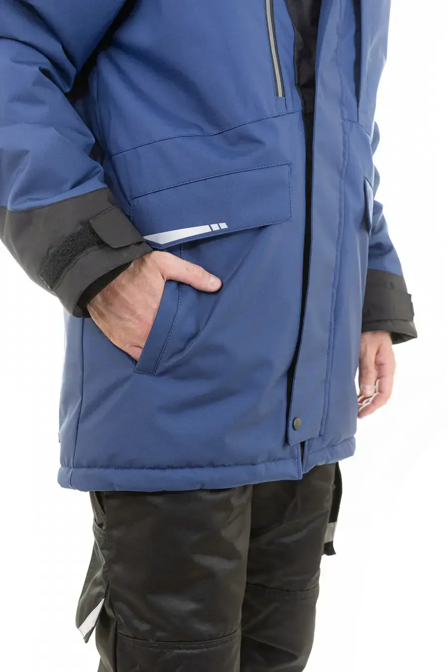 Зимняя куртка-парка BRODEKS KW215, синий