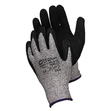 Противопорезные перчатки с рифленым латексным покрытием