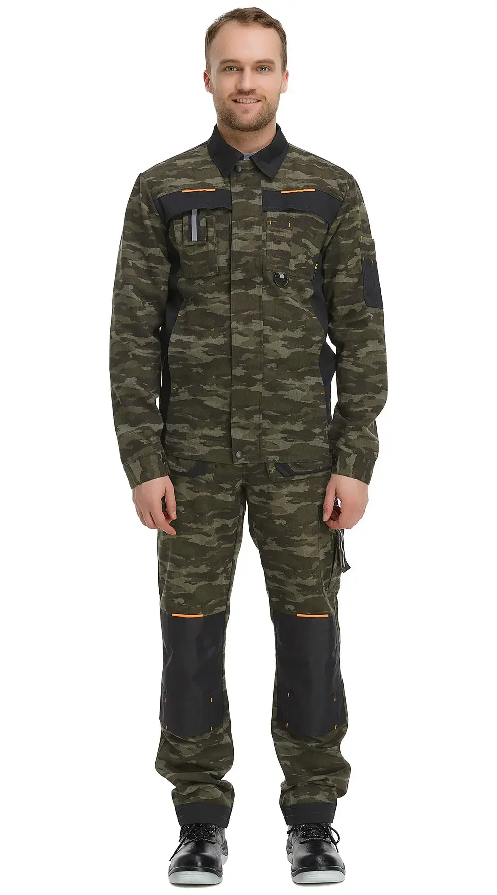 Костюм рабочий мужской летний RONTA KS803 с брюками камуфляжный