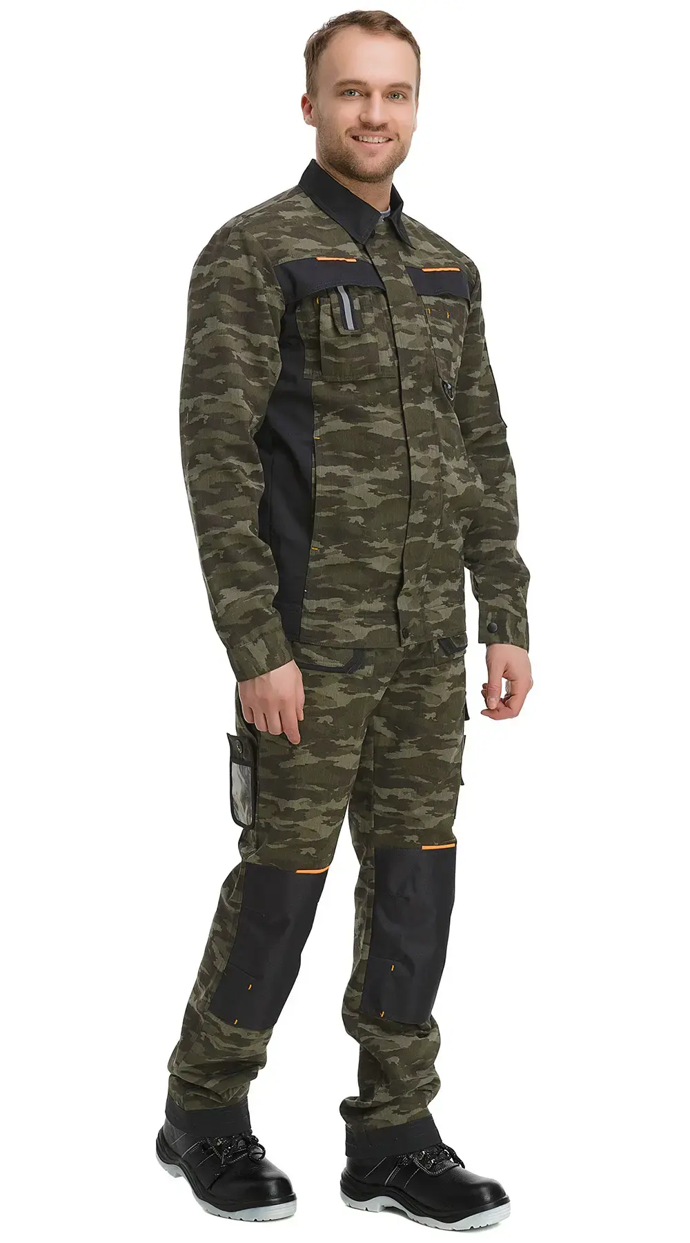 Костюм рабочий мужской летний RONTA KS803 с брюками камуфляжный