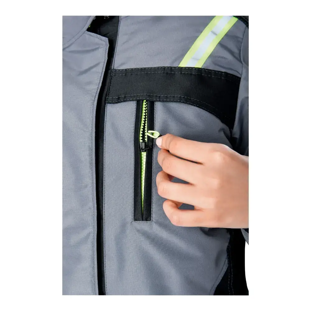 Куртка рабочая женская зимняя утепленная Восток-Сервис "ЛЕДИ УРАН" серая, черная