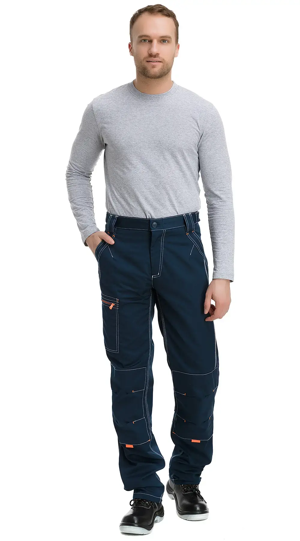 Брюки рабочие мужские летние Техноавиа "Скаймастер" темно-синие