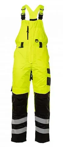 Зимний полукомбинезон Brodeks KW406, желтый/черный Зимний полукомбинезон Brodeks KW406, желтый/черный