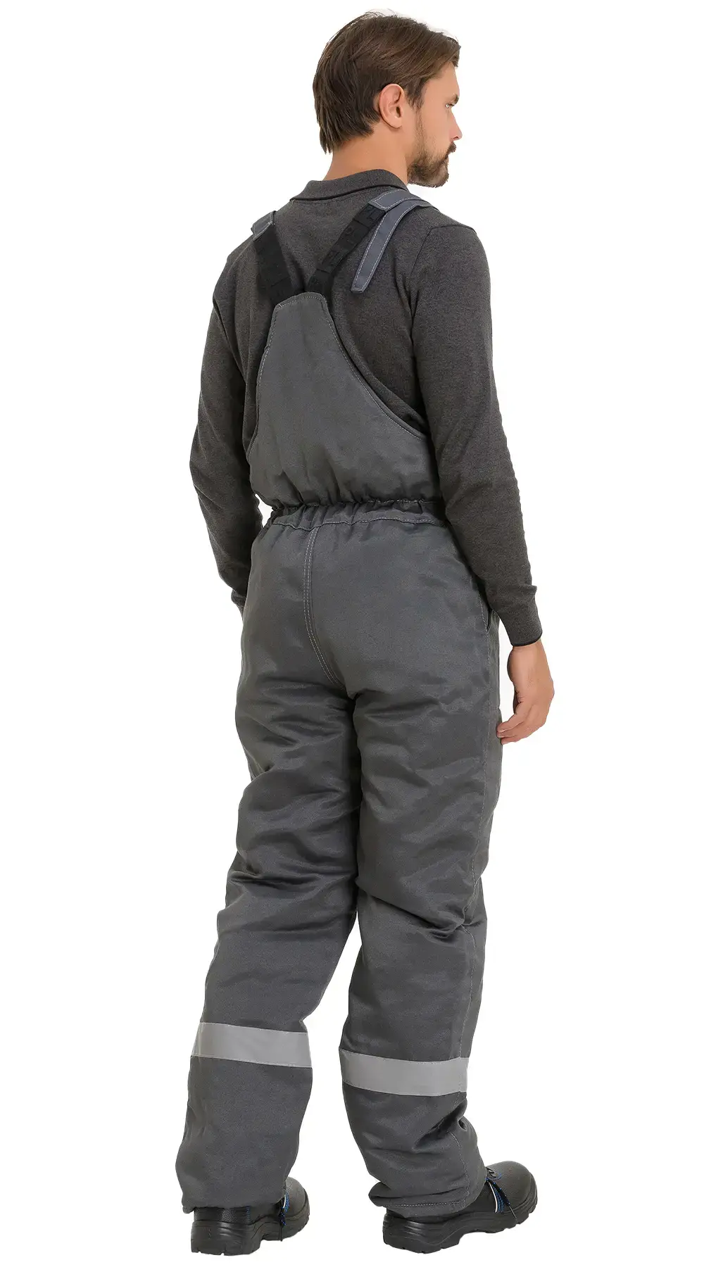 Полукомбинезон рабочий мужской зимний утепленный RONTA PL241 темно-серый