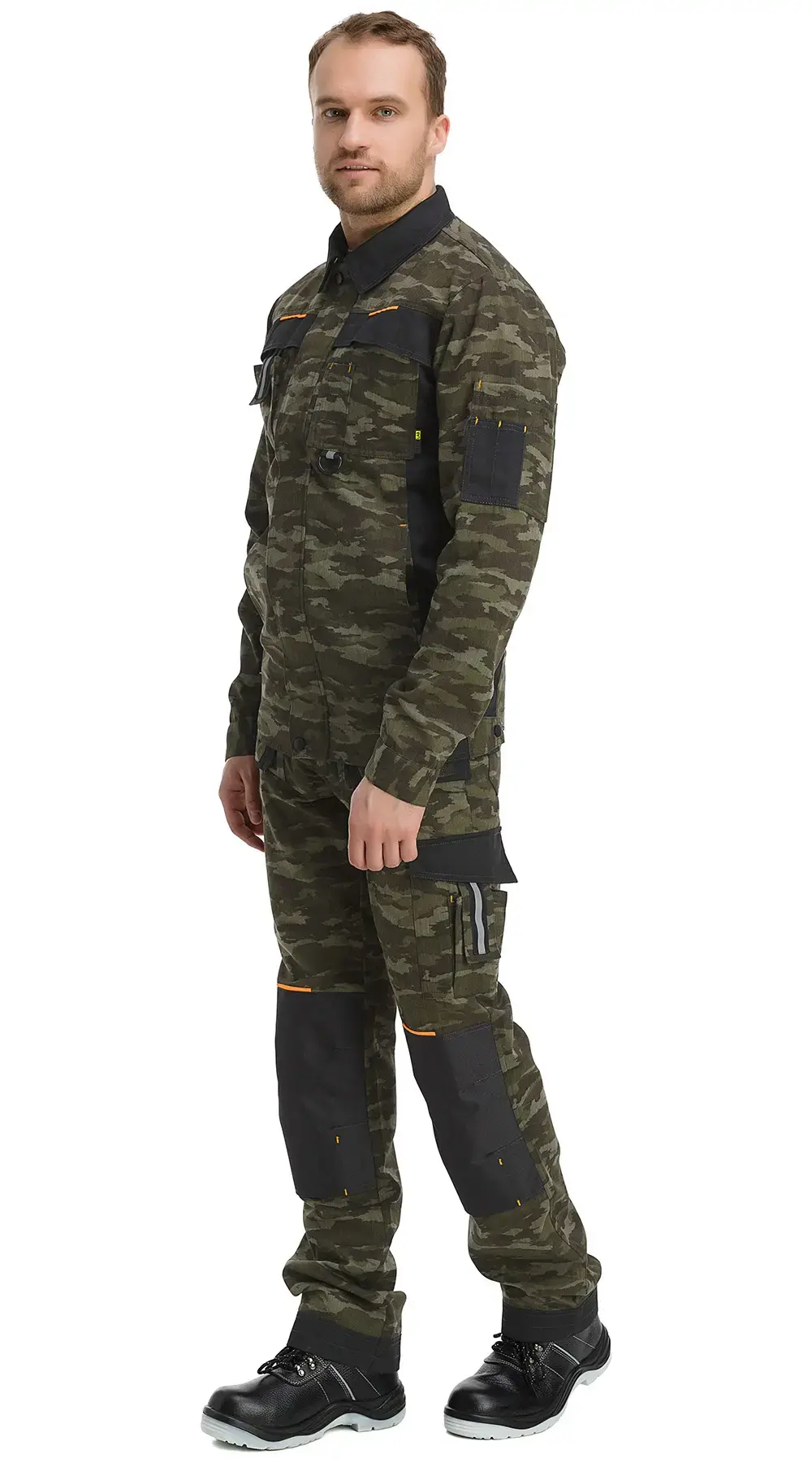 Костюм рабочий мужской летний RONTA KS803 с брюками камуфляжный