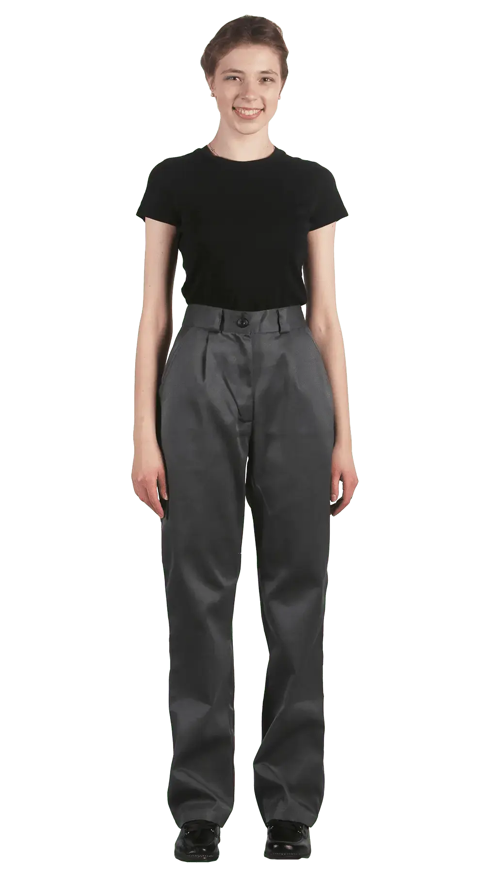 Костюм рабочий женский летний RONTA KS625 темно-серый, красный