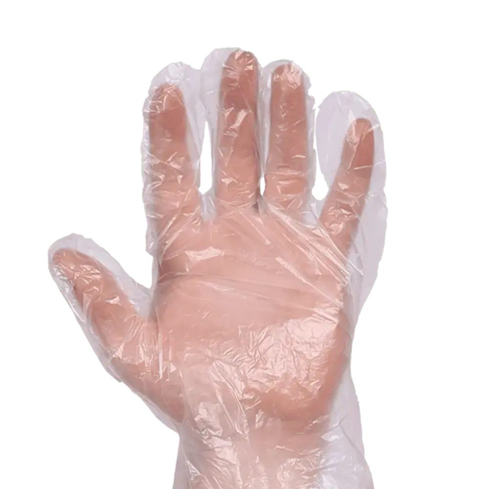 Перчатки одноразовые полиэтиленовые