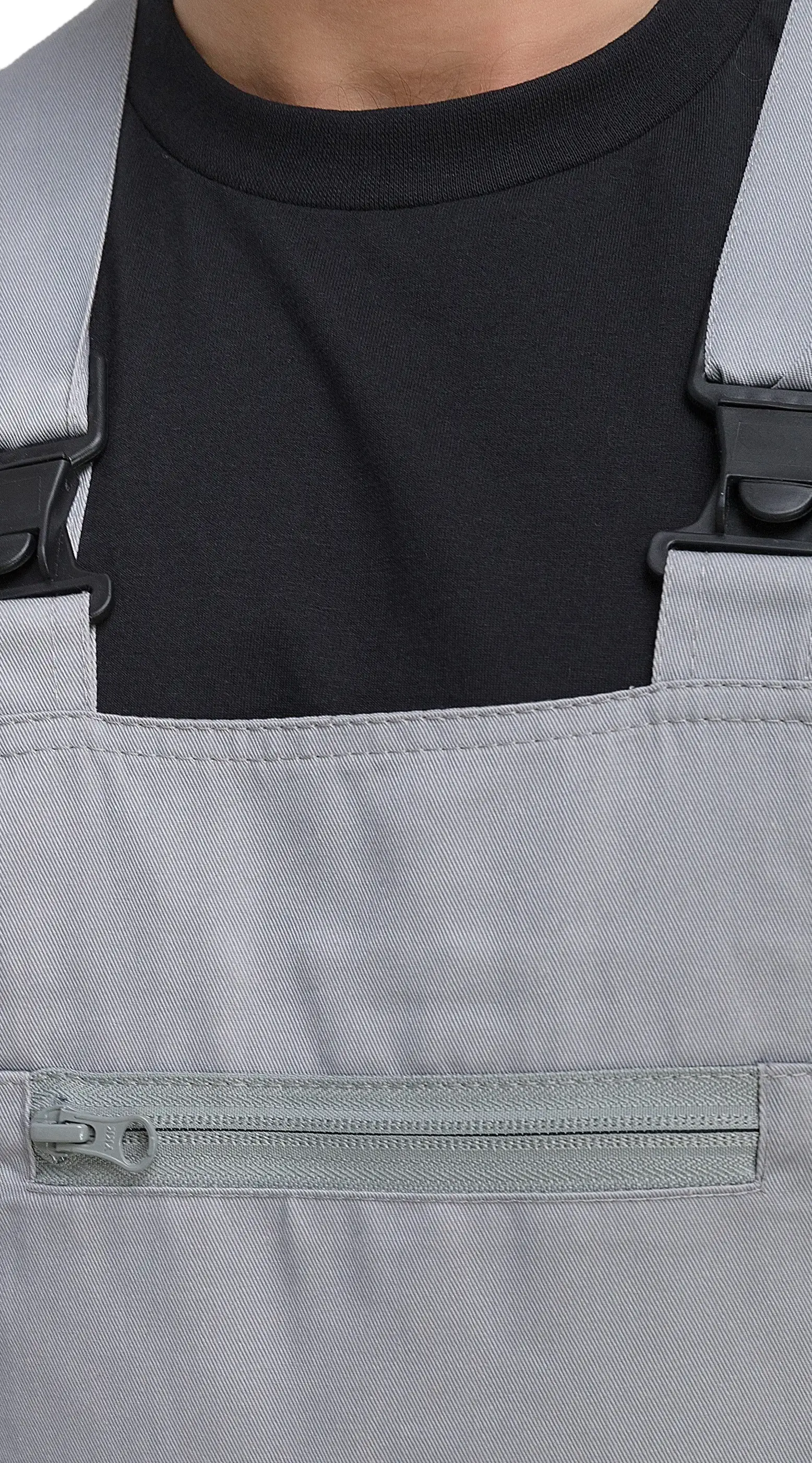 Полукомбинезон рабочий мужской летний RONTA PL2020 светло-серый, темно-серый