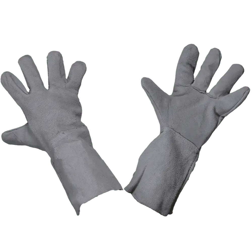 Краги спилковые пятипалые