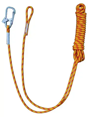 Строп из каната 15 м,с монтажным карабином и крепежной петлей
