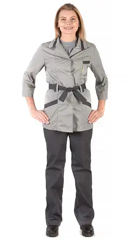 Костюм рабочий женский летний RONTA KS510 серый, темно-серый Костюм рабочий женский летний RONTA KS510 серый, темно-серый