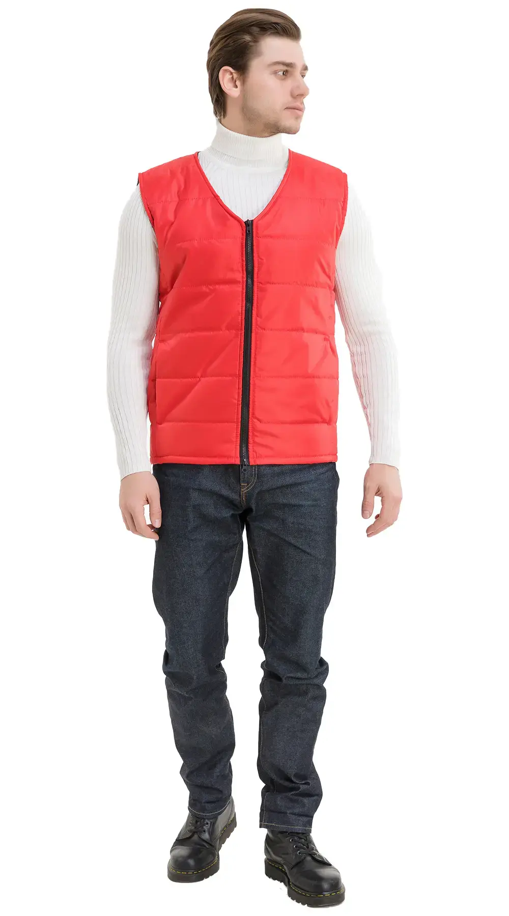 Жилет рабочий мужской утепленный зимний RONTA JT1003 красный