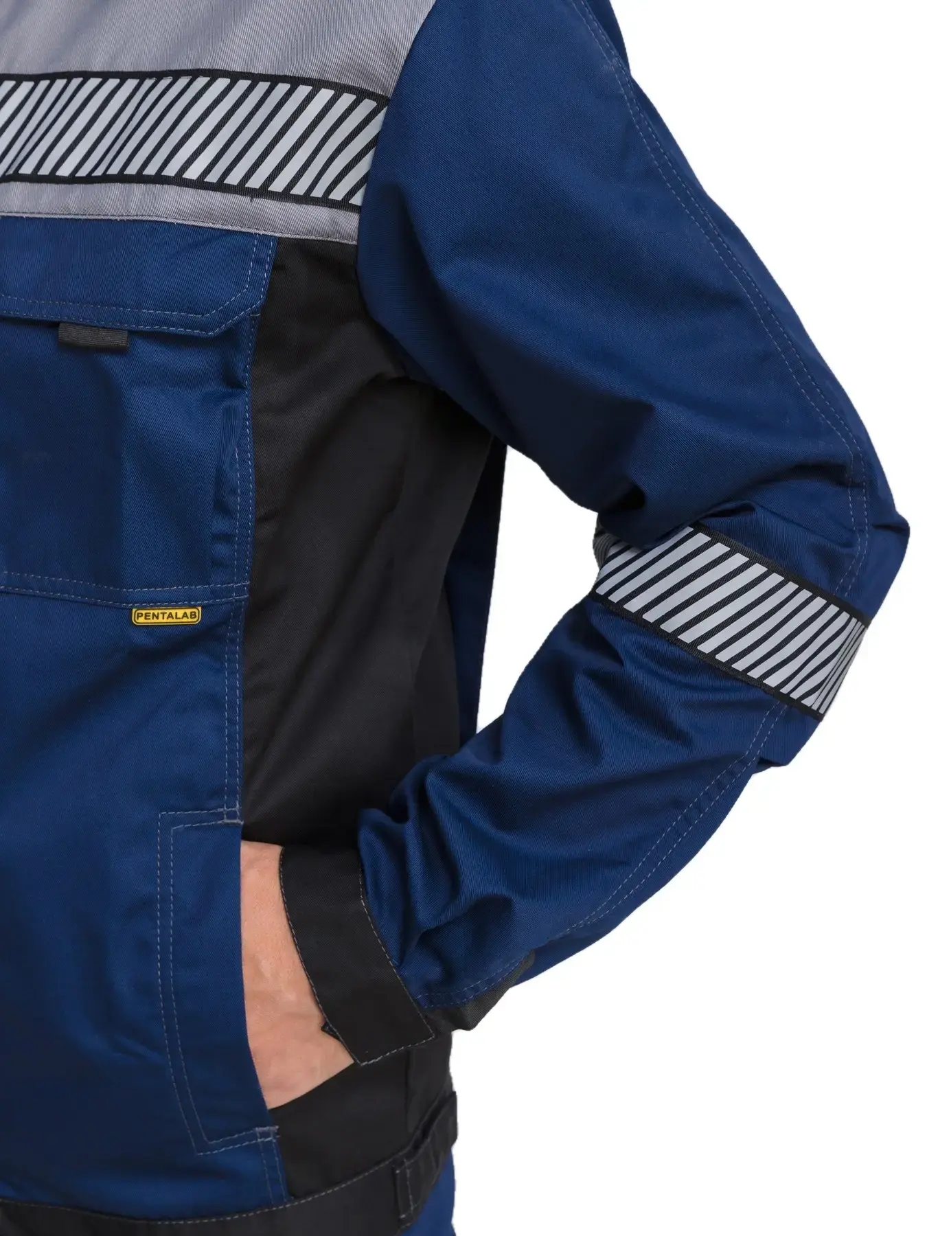 Костюм рабочий мужской летний RONTA KS261 с брюками темно-синий, серый, черный