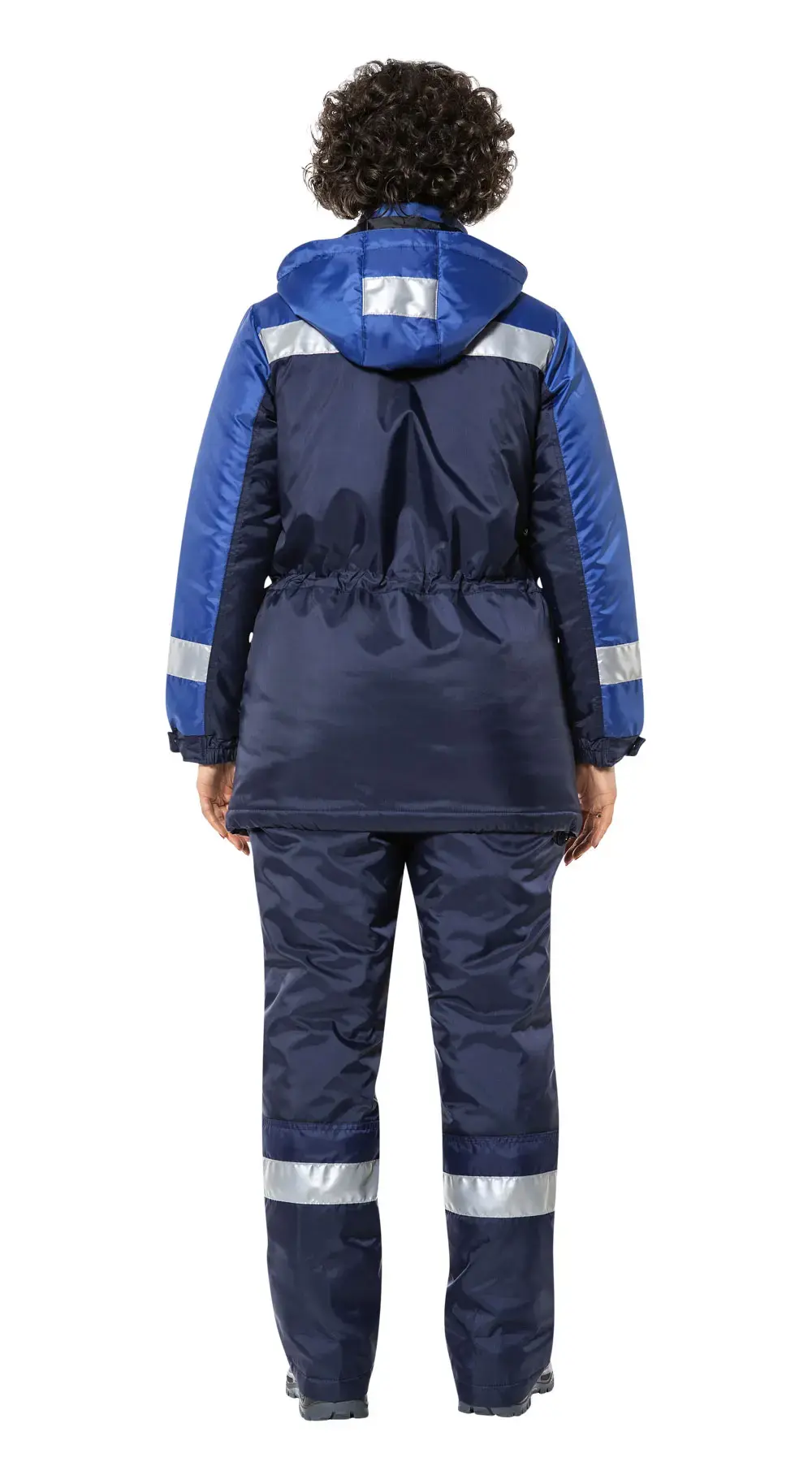 Куртка рабочая женская зимняя утепленная Восток-Сервис "ЛЕДИ ДРАЙВ" темно-синяя, светло-синяя