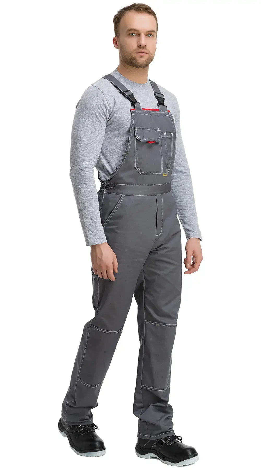 Полукомбинезон рабочий мужской летний RONTA PL3099 серый