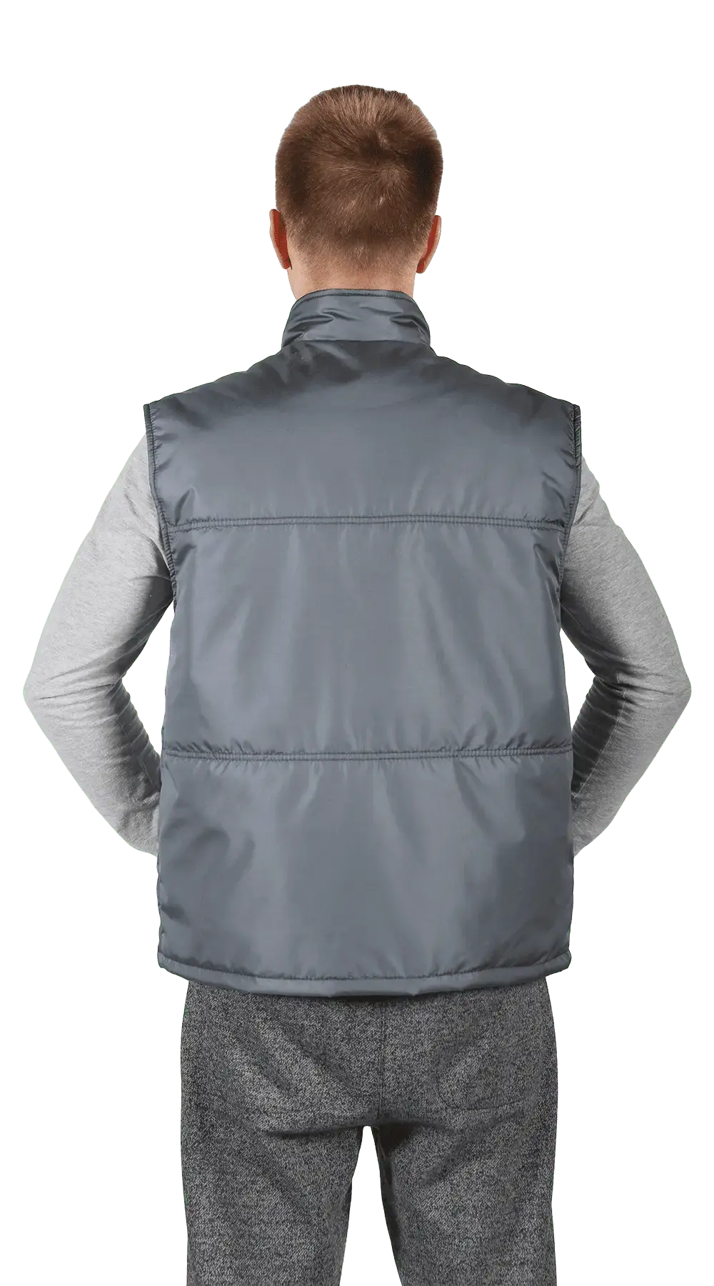 Жилет рабочий мужской утепленный зимний RONTA JT555 серый 