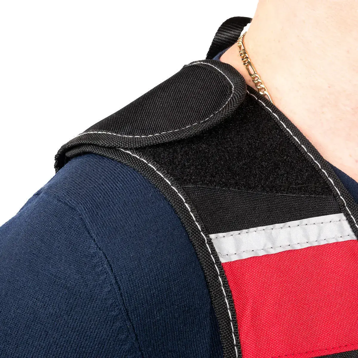 Жилет электромонтажника рабочий мужской летний RONTA JT901 черный, красный