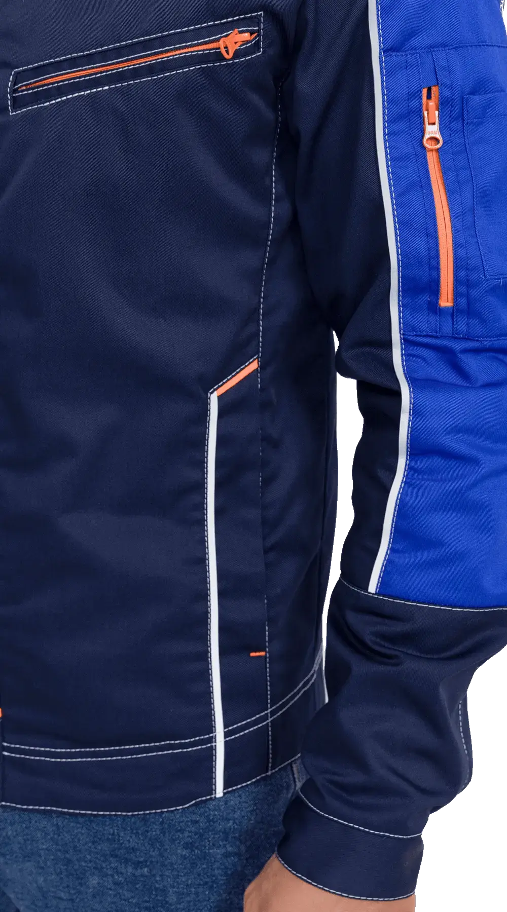 Куртка рабочая мужская летняя RONTA KR208 темно-синий лазурный