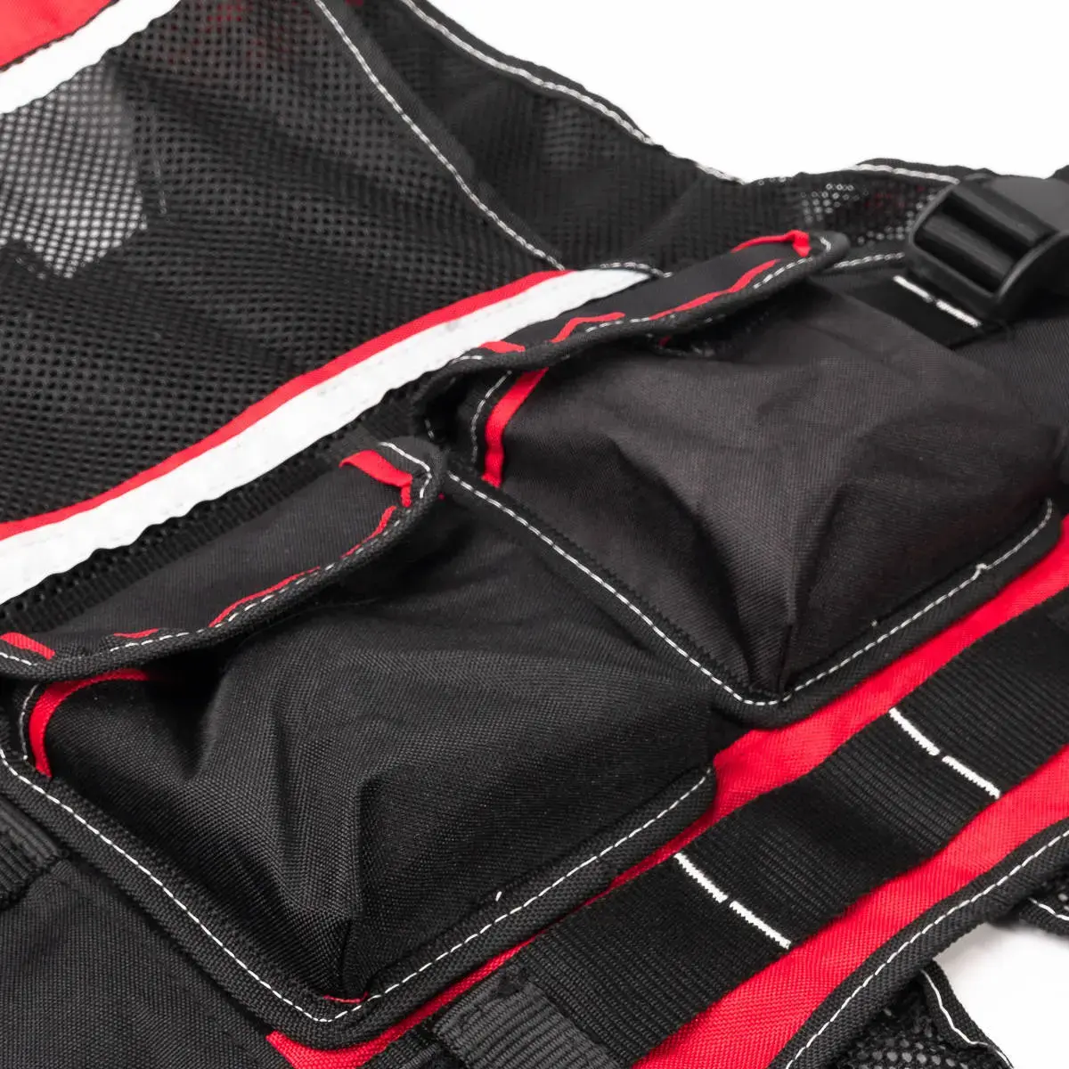 Жилет электромонтажника рабочий мужской летний RONTA JT901 черный, красный